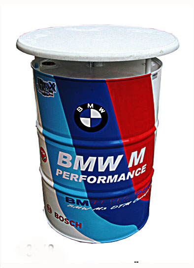 Stehtisch "Barrel" Ölfass/h 100cm,Platte 70cm, BMW